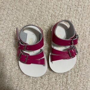 Sun-San Sea Wees Pink Baby Sandals- Size 1